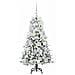 Albero di Natale Artificiale con Rami Pieghevoli Bianco 120 cm - Foto miniatura 3