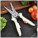 Forbici Da Cucina Multifunzionali In Acciaio Inox Bianco Per Ossa Di Pollo - Foto miniatura 3