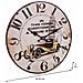 Orologio Da Parete In Legno Bianco D34x2 Cm - Foto miniatura 4