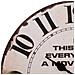 Orologio Da Parete In Legno Bianco D34x2 Cm - Foto miniatura 7