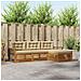 Set di divani da esterno con cuscino 4 pcs Naturale e Beige - Foto miniatura 2