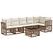Set Divano da Giardino 7 pcs Beige polyrattan - Foto miniatura 1