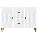 Mobile TV Bianco 89 x 34,5 x 60 cm Legno ingegnerizzato - Foto miniatura 6