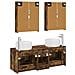 Set di mobili per il bagno 5 pcs Rovere Fumo - Foto miniatura 8