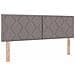 Letto box spring con materasso Tortora 140 x 200 cm Tessuto - Foto miniatura 7