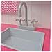 Cucina Giocattolo in Legno 82x30x100 cm Rosa e Bianca - Foto miniatura 3