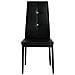 Sedie Sala Da Pranzo 6pz In Pelle Artificiale 43x43,5x96cm Nero - Foto miniatura 5