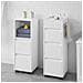 Mobiletto Bagno Salvaspazio Con Ruote Cassettiera Bagno 3 Cassetti E 4 Scomparti Da Organizzare L30*p30*a90 Cm Bianco Bzr29-w - Foto miniatura 1