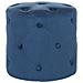 Pouf In Velluto Color Blu Scuro Corolla - Foto miniatura 1
