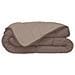 Piumino Hudson In Microfibra Leggera 200 G / M² 220x240 Cm Taupe E Lino - Foto miniatura 1