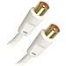 Cavo Tv - Maschio / Maschio - 9,52 Mm - Bianco - 2 M - Clip - Foto miniatura 1