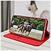 Custodia Samsung Galaxy S21 Plus Portacarte Funzione Supporto Similpelle Rosso - Foto miniatura 2