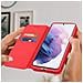 Custodia Samsung Galaxy S21 Plus Portacarte Funzione Supporto Similpelle Rosso - Foto miniatura 5