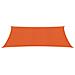 Vela Parasole 160 g / m² Arancione 2x4,5 m in HDPE - Foto miniatura 2