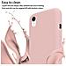 Cadorabo Catena Di Telefoni Cellulari Compatibile Con Apple Iphone Xr In Liquid Rosa - Coperchio Di Protezione In Silicone Con Cordino Regolabile In Lunghezza - Foto miniatura 3