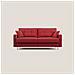 Megan Divano Letto Matrimoniale In Microfibra Smacchiabile T11 Rosso - Foto miniatura 1