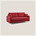 Megan Divano Letto Matrimoniale In Microfibra Smacchiabile T11 Rosso - Foto miniatura 2