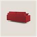 Megan Divano Letto Matrimoniale In Microfibra Smacchiabile T11 Rosso - Foto miniatura 3