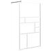 Parete Per Doccia Walk In 115x195 Cm In Vetro Esg Bianco - Foto miniatura 2