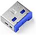 Ul03pkdb Clip Sicura Bloccaporte + Chiave Usb Tipo A Blu 6 Pz - Foto miniatura 1