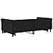 Divano Letto Estraibile Con Cassetti Nero 100x200 Cm In Velluto - Foto miniatura 4