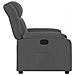 Poltrona Reclinabile In Tessuto Grigio Scuro - Foto miniatura 8