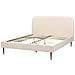 Letto Bouclé Flayat 160 X 200 Cm Beige Chiaro - Foto miniatura 3