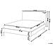 Letto Bouclé Flayat 160 X 200 Cm Beige Chiaro - Foto miniatura 6