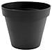 Vaso Da Fiori Rotondo - Plastica Ø 48 X 40 Cm - 43 L - Grigio Antracite - Foto miniatura 1