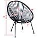 Set Di 2 Sedie Da Giardino Nere Acapulco - Foto miniatura 2