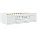 Divano Letto Con Cassetti Bianco 75x190 Cm In Legno Multistrato - Foto miniatura 1
