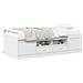 Divano Letto Con Cassetti Bianco 75x190 Cm In Legno Multistrato - Foto miniatura 8