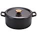 Casseruola In Ghisa Smaltata 30 Cm Nera - 100168 - Foto miniatura 1