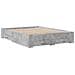 Giroletto Cassetti Grigio Cemento 150x200 Cm Legno Multistrato - Foto miniatura 3