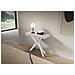 Consolle Allungabile 90x40/196 Cm Saki Small Bianco Frassino Gambe Bianche - Foto miniatura 3