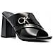 X Slide Sandal 85 W /hw Sandali Pelle Scarpe Donna Nero Eu 36, Hw0hw01520 Beh - Foto miniatura 1