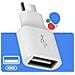 Adattatore Otg Originale Type C - Usb White Bulk Per Smartphone E Tablet - Foto miniatura 5