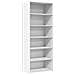 Credenza Bianca 70x41x185 Cm In Legno Multistrato - Foto miniatura 2