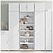 Credenza Bianca 70x41x185 Cm In Legno Multistrato - Foto miniatura 1