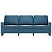 Divano A 3 Posti Blu 180 Cm In Velluto - Foto miniatura 3