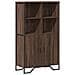 Credenza Rovere Marrone 79,5x35,5x137,5 Cm In Legno Multistrato - Foto miniatura 2