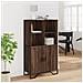 Credenza Rovere Marrone 79,5x35,5x137,5 Cm In Legno Multistrato - Foto miniatura 3