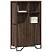 Credenza Rovere Marrone 79,5x35,5x137,5 Cm In Legno Multistrato - Foto miniatura 1