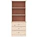 Libreria con Cassetti ALTA 60x35x142 cm Legno Massello di Pino - Foto miniatura 3