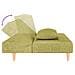 Divano Letto a 2 Posti con 2 Cuscini Verde in Tessuto - Foto miniatura 7