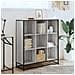 Libreria Grigio Sonoma 97,5x33x107,5 cm Multistrato e Metallo - Foto miniatura 3