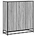 Libreria Grigio Sonoma 97,5x33x107,5 cm Multistrato e Metallo - Foto miniatura 6