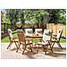 Set Da Pranzo Da Giardino 6 Posti Java Premium Legno D \'acacia Tortora - Foto miniatura 1