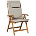 Set Da Pranzo Da Giardino 6 Posti Java Premium Legno D \'acacia Tortora - Foto miniatura 3