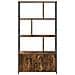 Libreria Rovere fumo 80 x 30 x 155.5 cm Legno multistrato - Foto miniatura 6